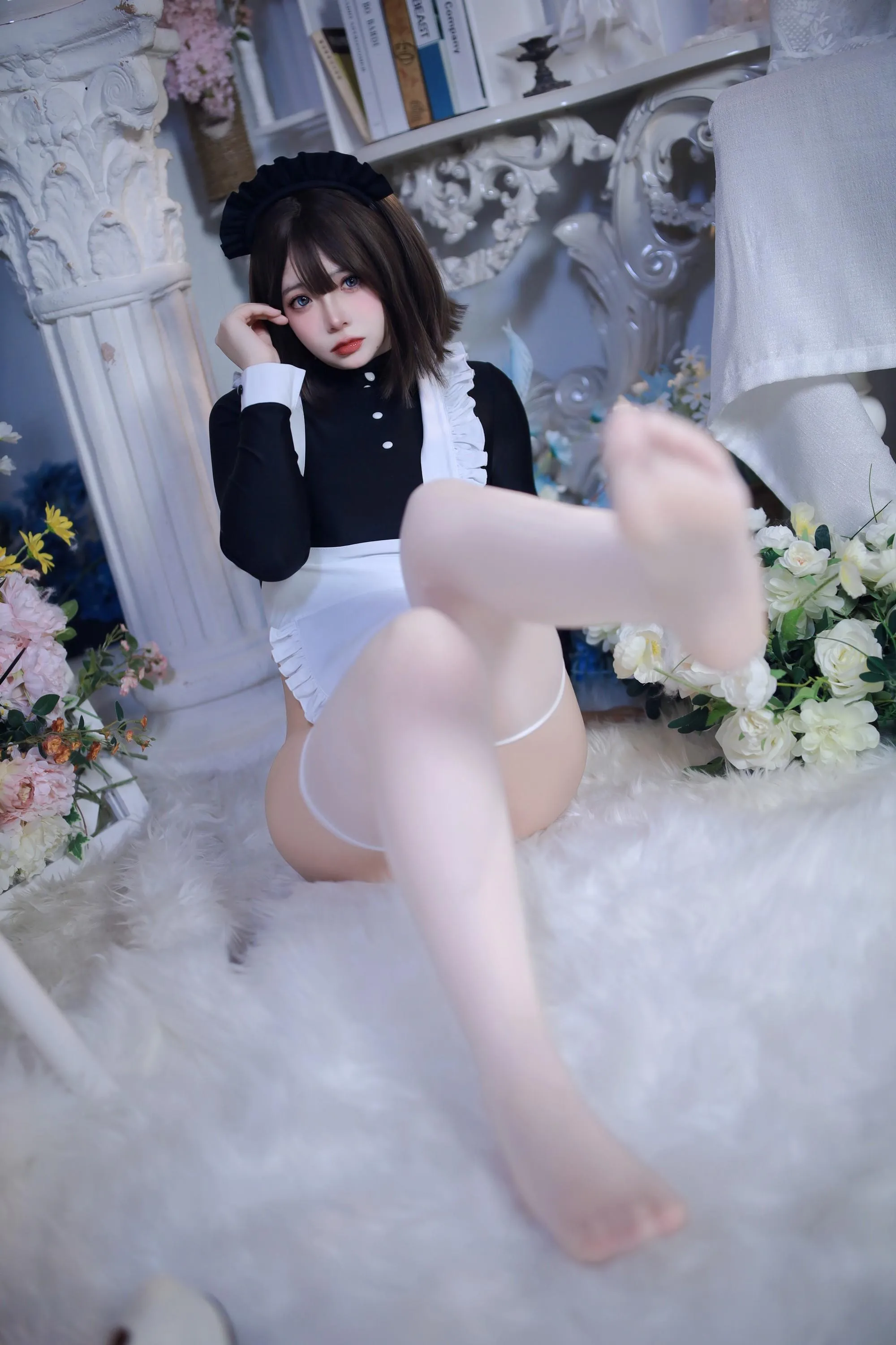 疯猫ss – NO.137 少女衣橱 连体女仆装 [58P]插图9